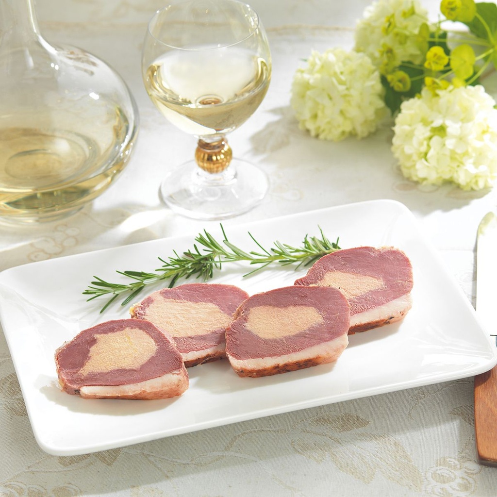 Magret de Canard du Sud-Ouest Fourré au Foie Gras de Canard du Sud-Ouest Mi-Cuit (20% Foie Gras de Canard) 380g