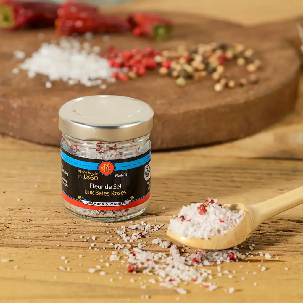 Fleur de Sel aux Baies Roses - Bocal 25g