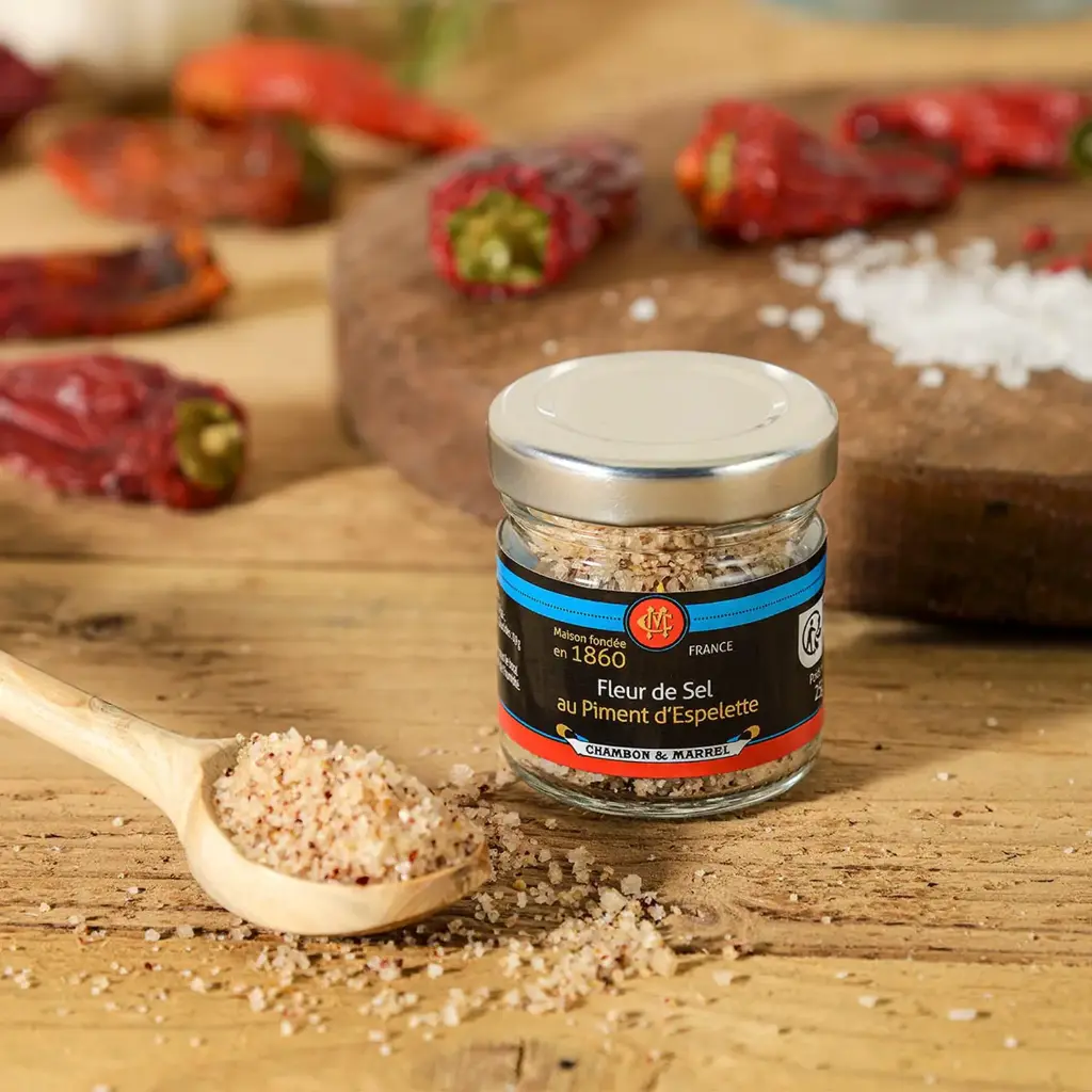 Fleur de Sel au Piment d'Espelette - Bocal 25g