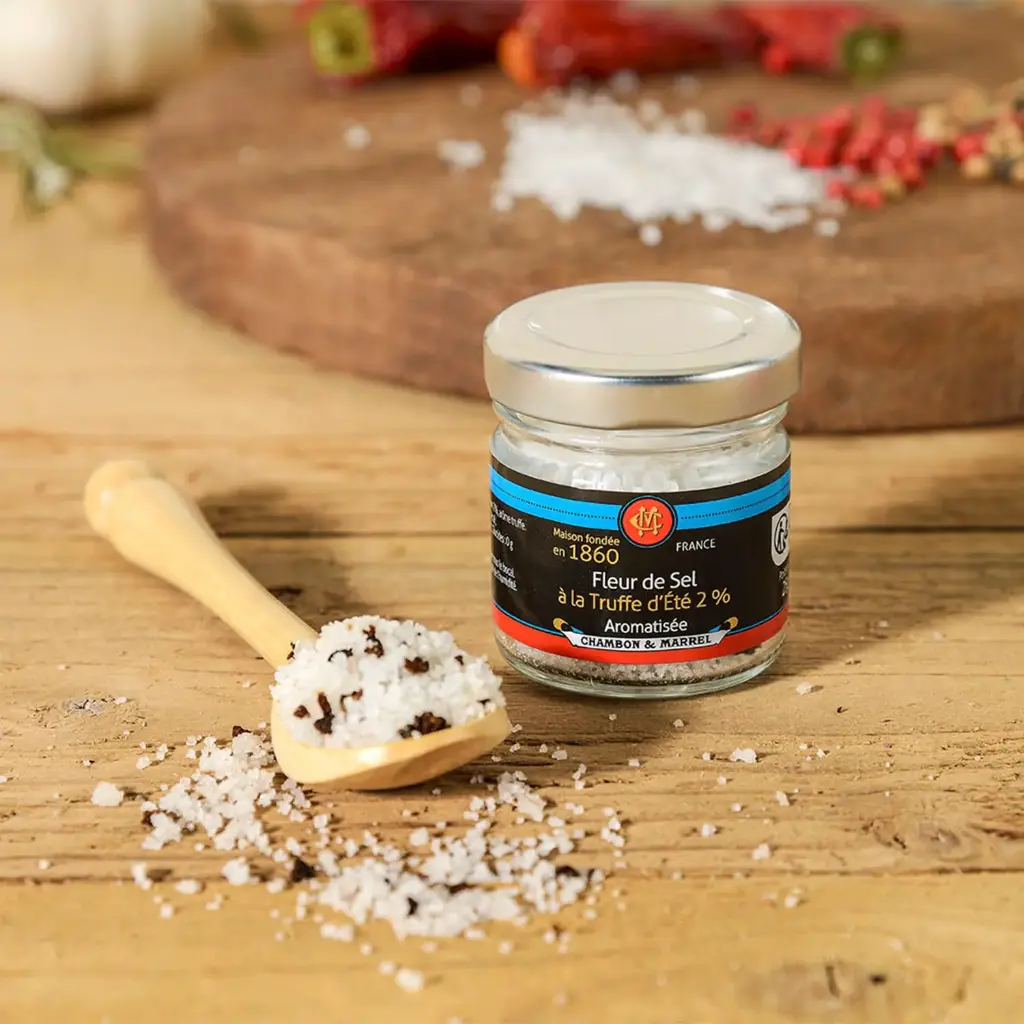 Fleur de Sel à la Truffe d'Été 2% Aromatisée - Bocal 25g