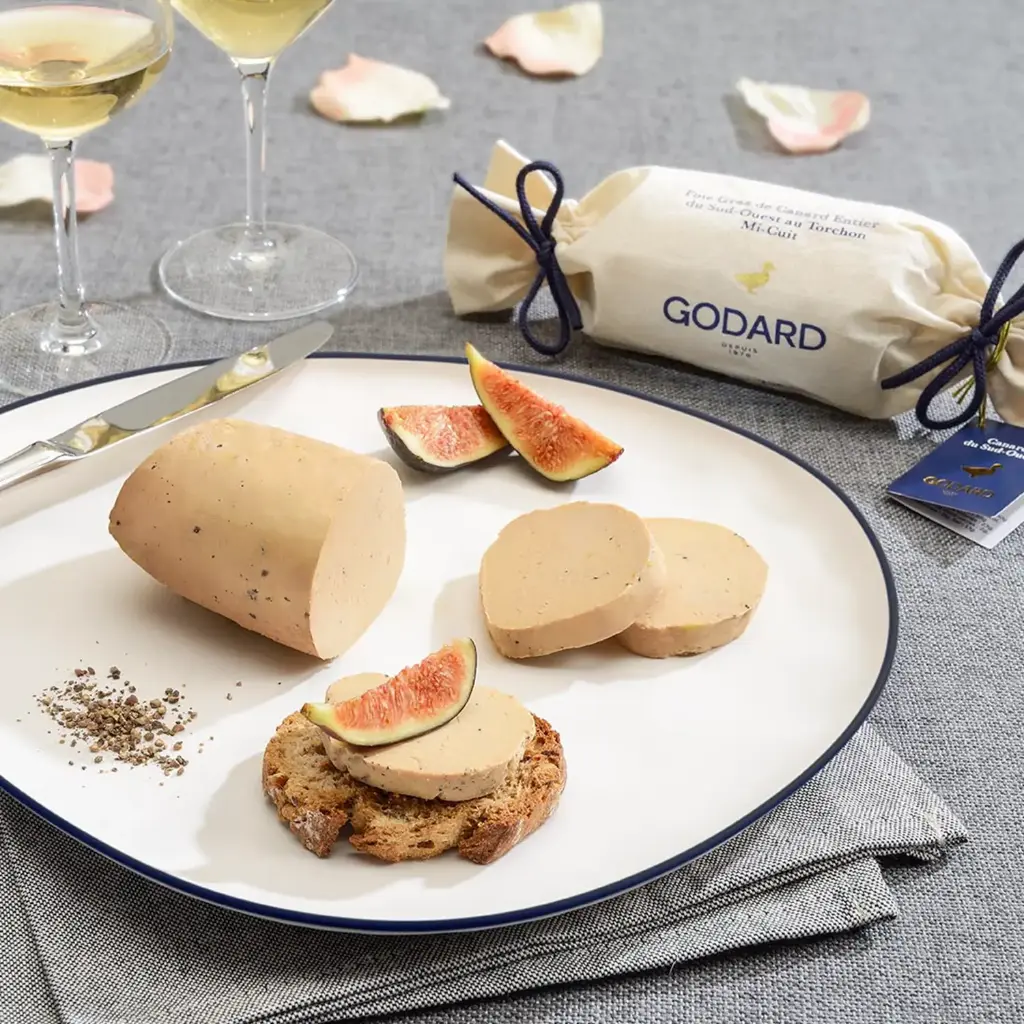 Foie Gras de Canard Entier du Sud-Ouest au Torchon Mi-Cuit