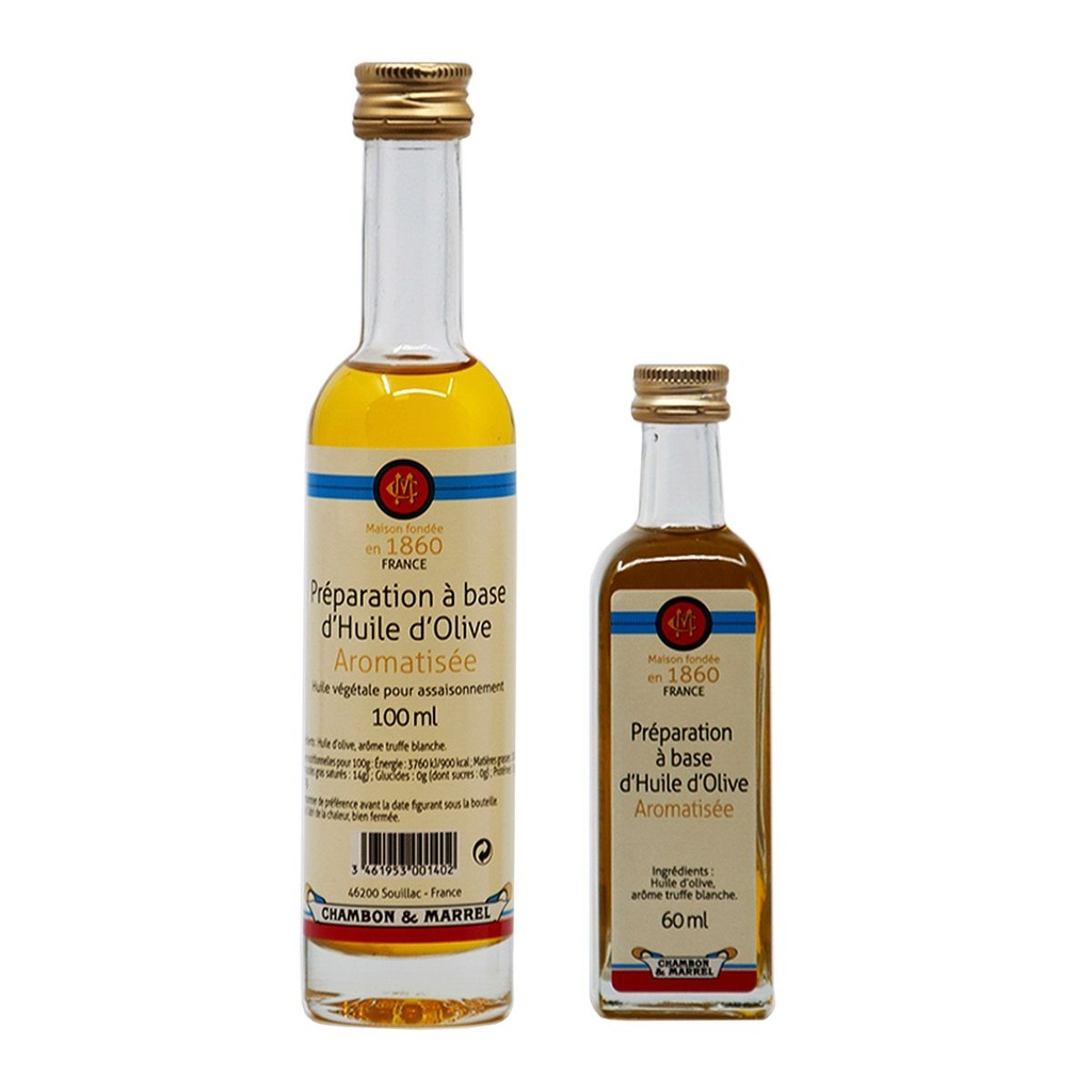 Préparation à base d´Huile d´Olive Aromatisée  (Arôme truffe blanche)
