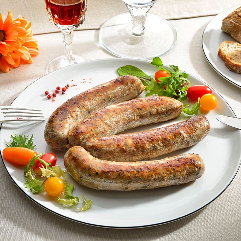 Saucissots Quercynois à la Truffe de la Saint-Jean 5% Aromatisés Mi-Cuits (4 saucissots de 125g)
