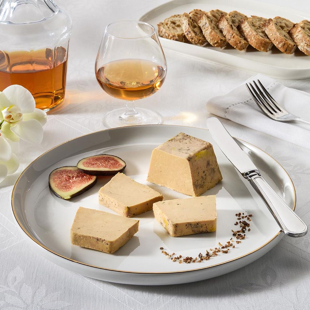 Foie Gras de Canard Entier du Sud-Ouest Parfumé au Cognac et au Porto Mi-Cuit 200g