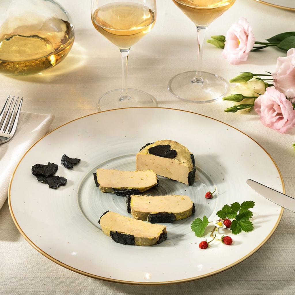 Foie Gras de Canard Entier du Sud-Ouest Truffé Mi-Cuit (10% de Truffes Noires) - Bocal 90g