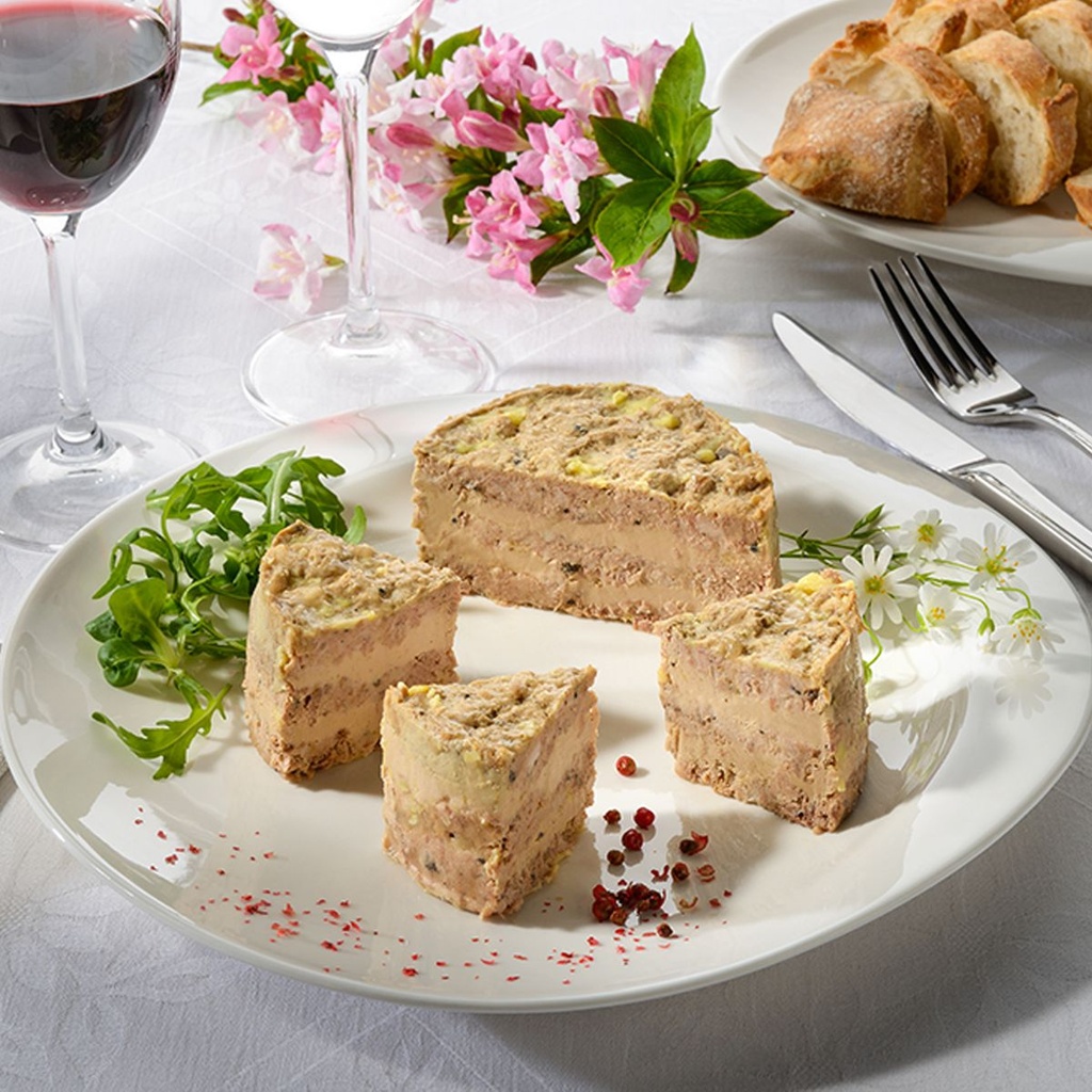 Marbré au Foie de Canard à la Truffe de la Saint-Jean 2%  Aromatisé - Terrine au Foie de Canard - 20% Foie Gras de Canard 310g
