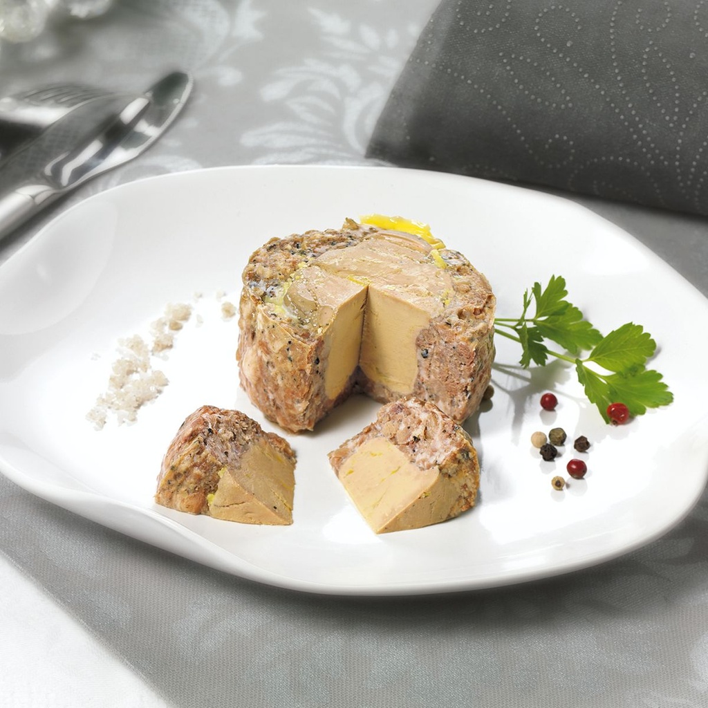 Régal de Canard au Jus de Truffes Noires  - Terrine au Foie de Canard - 20% Foie Gras de Canard 130g