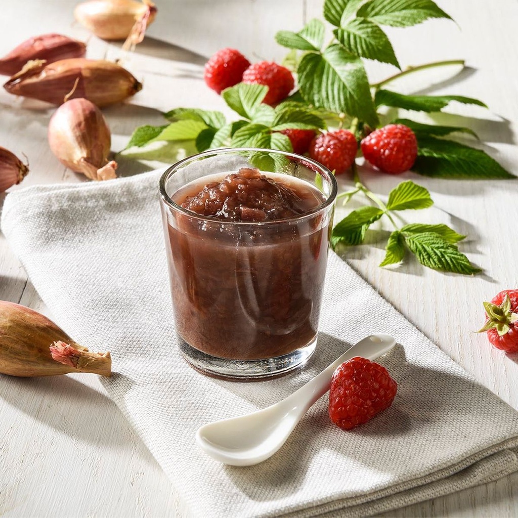 Confit d'Échalotes et Framboises - Bocal 100g