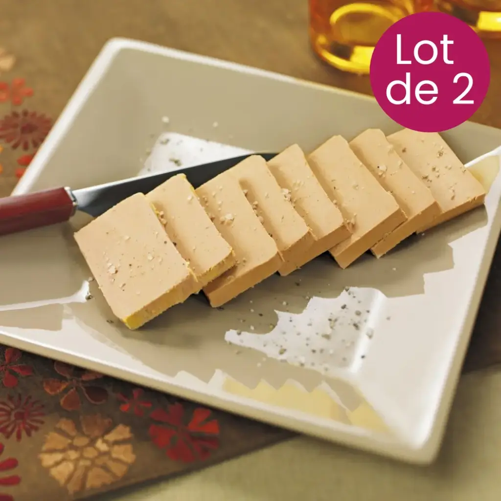 Lot de 2 Blocs de Foie Gras de Canard de 130g