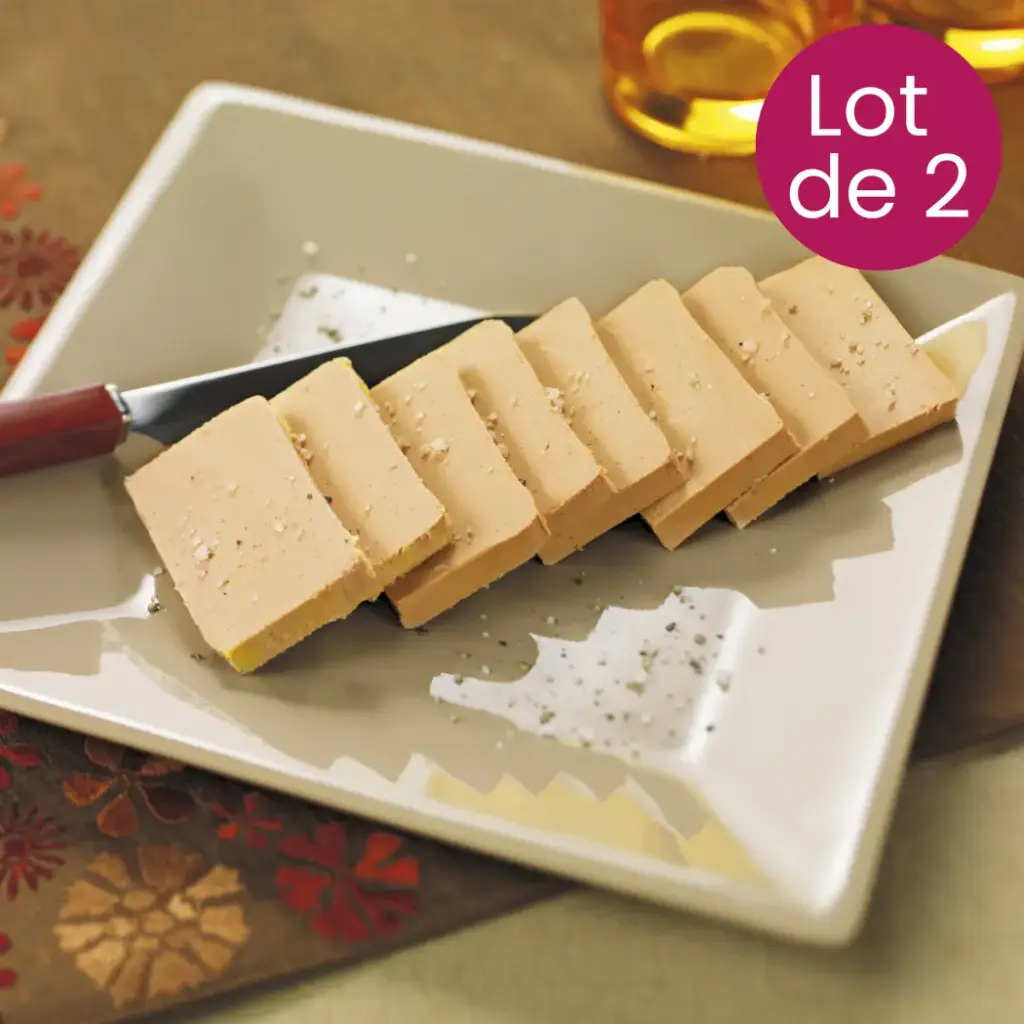 Lot de 2 Blocs de Foie Gras de Canard du Sud-Ouest de 200g