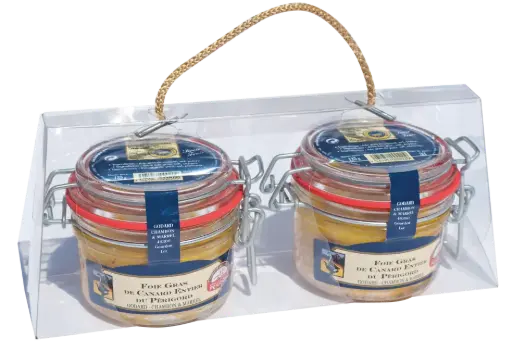 Lot de 2 Foies Gras de Canard Entiers du Périgord 125g
