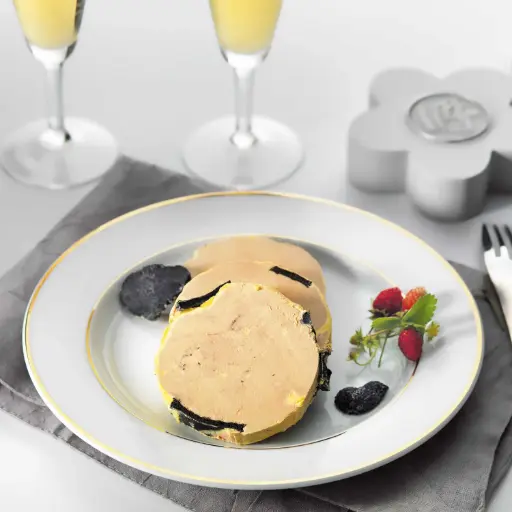 Foie Gras de Canard Entier du Périgord Truffé  (5% de Truffes Noires)  200 g