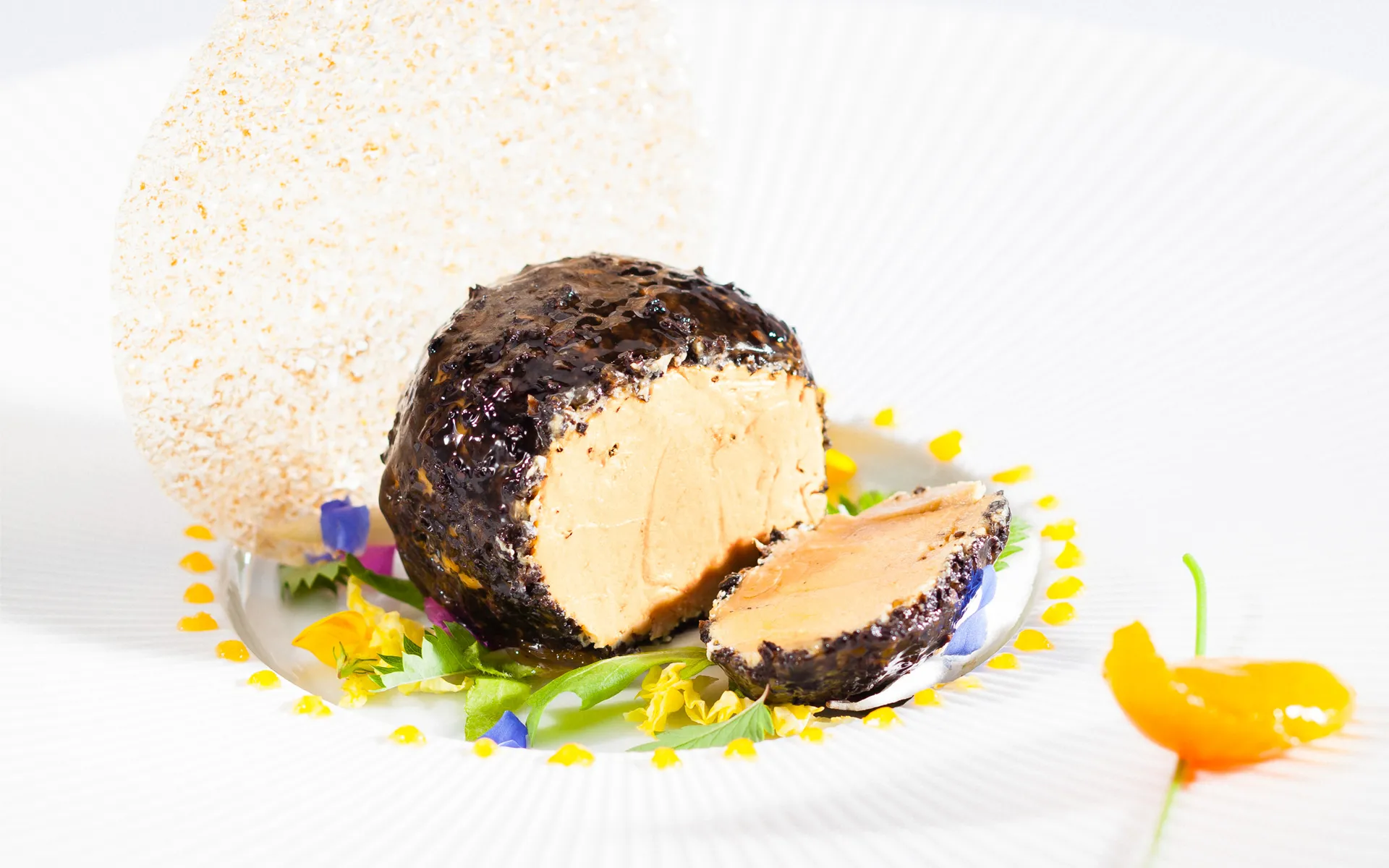 Recette de la truffe de foie gras de canard mi-cuit, gelée de kumquats confits