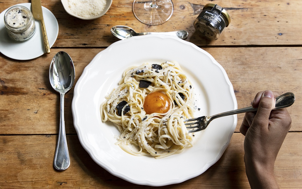 Linguine au beurre de truffe